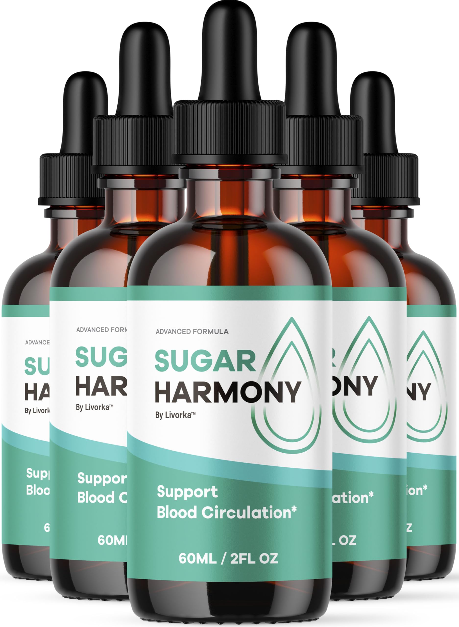 LIVORKA Sugar Harmony Drops bottle being poured for daily wellness