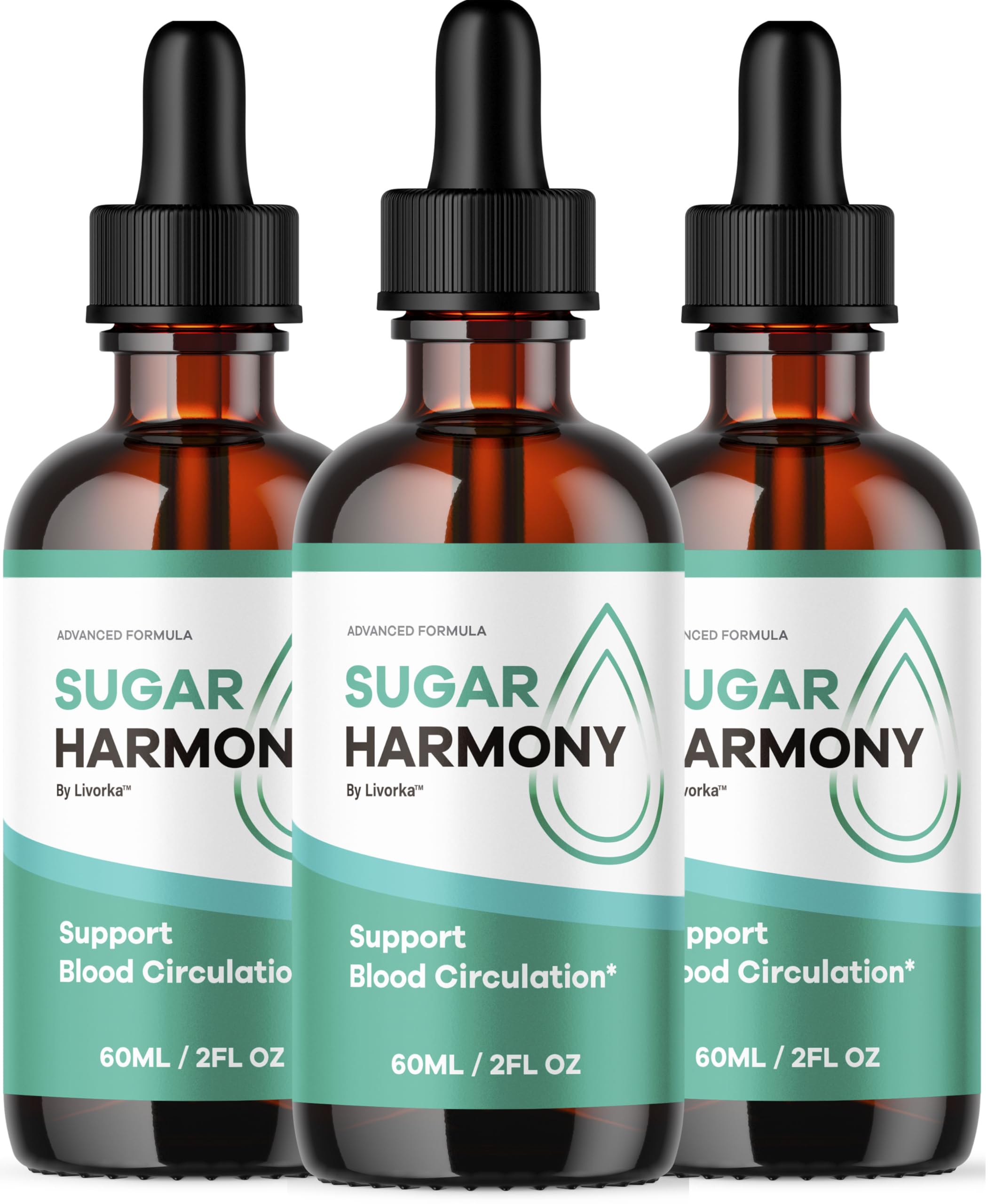 LIVORKA Sugar Harmony Drops bottle front view highlighting premium formulation for daily wellness