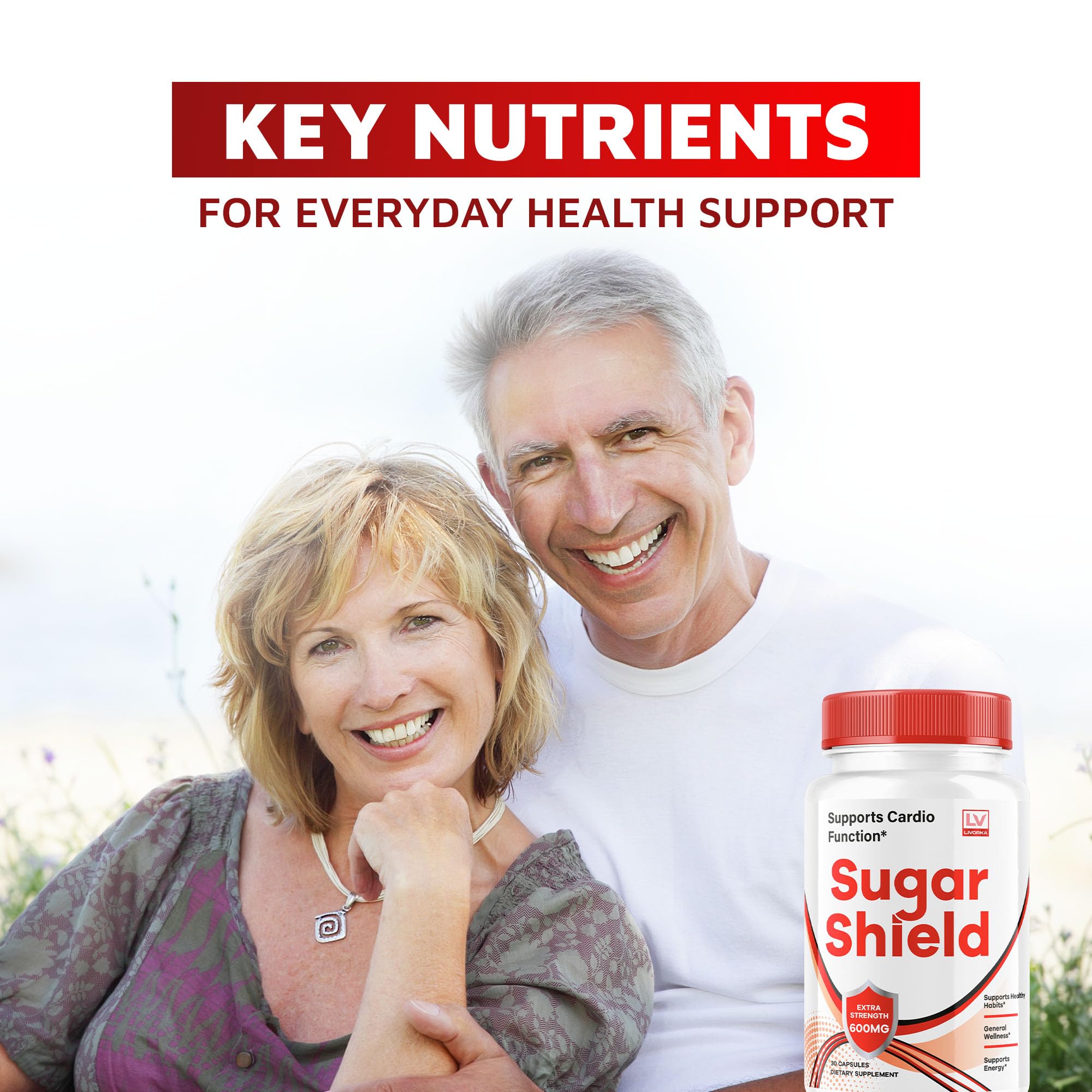 LIVORKA Sugar Shield pills pack highlighting convenient daily capsules