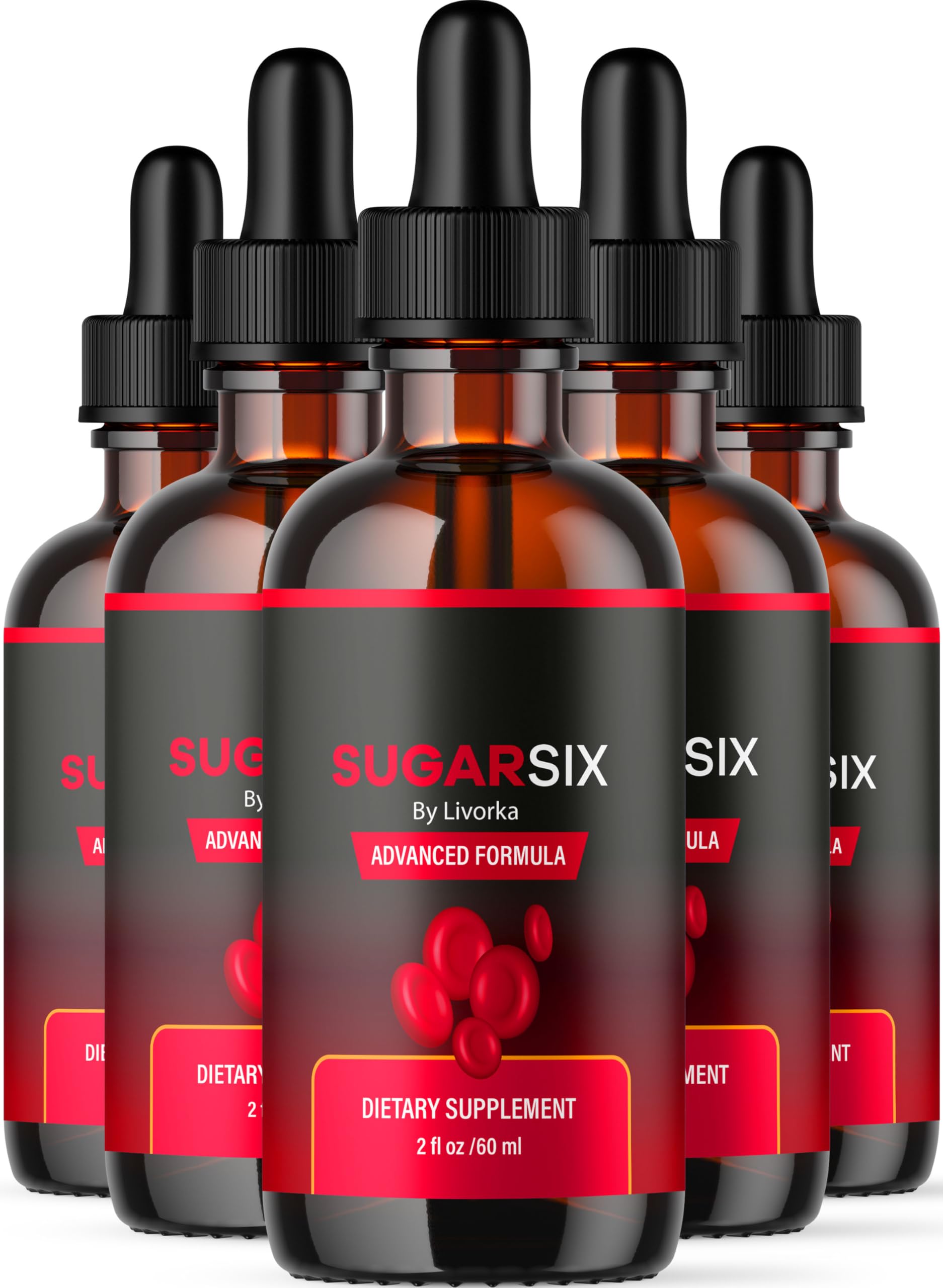 LIVORKA Sugar Six bottle pack front for daily routine support