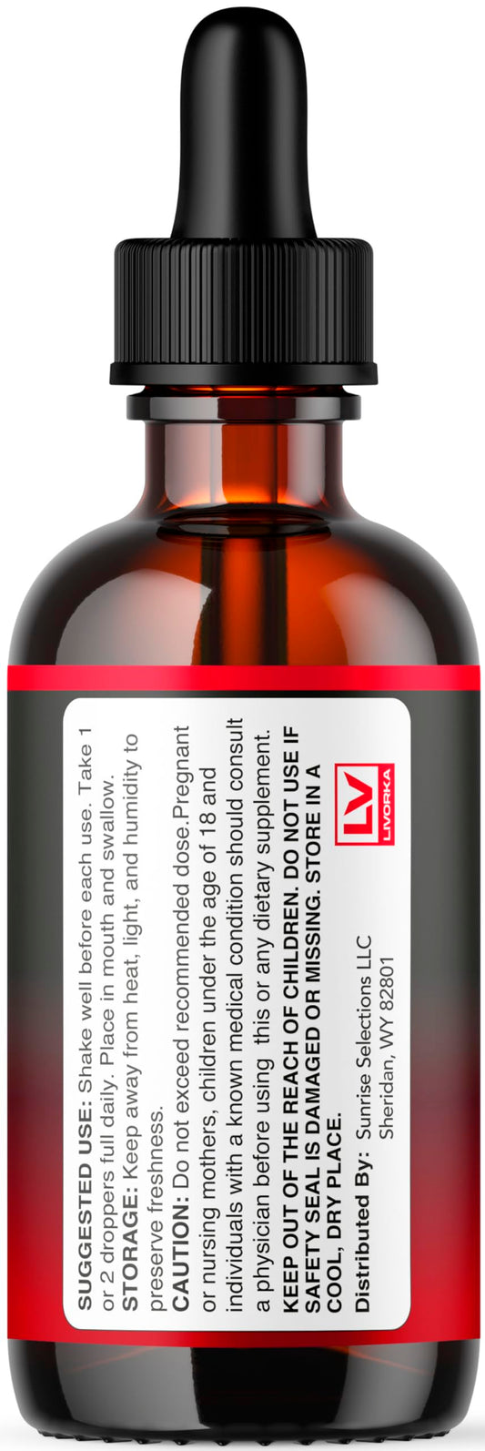 LIVORKA Sugar Six Drops pour view for precise dosing