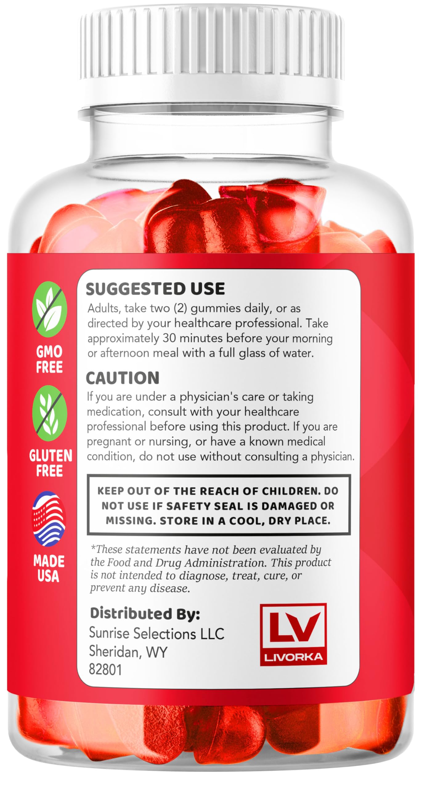 Gummies count 300 across five bottles for a bundled supply.