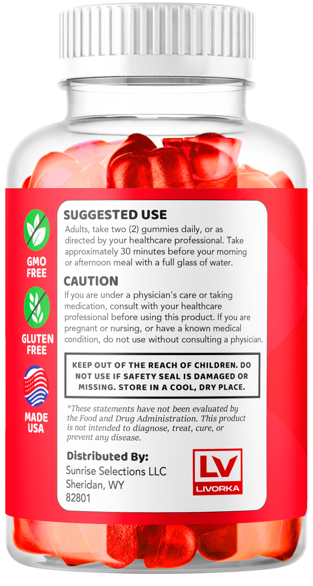 Gummies count 300 across five bottles for a bundled supply.