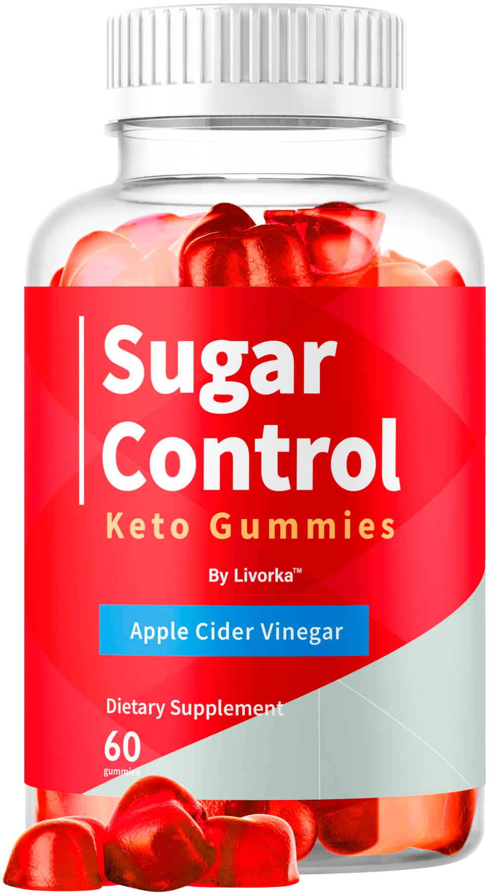 LIVORKA SugarControl keto gummies bottle front for daily on-the-go support.