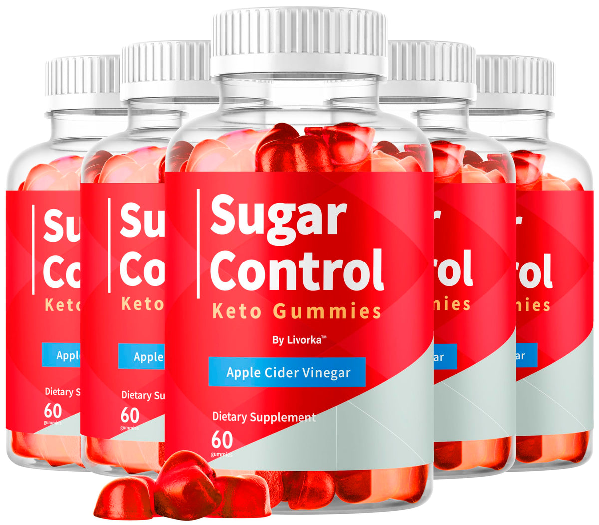 LIVORKA SugarControl Keto Gummies bottle on kitchen counter for daily wellness.