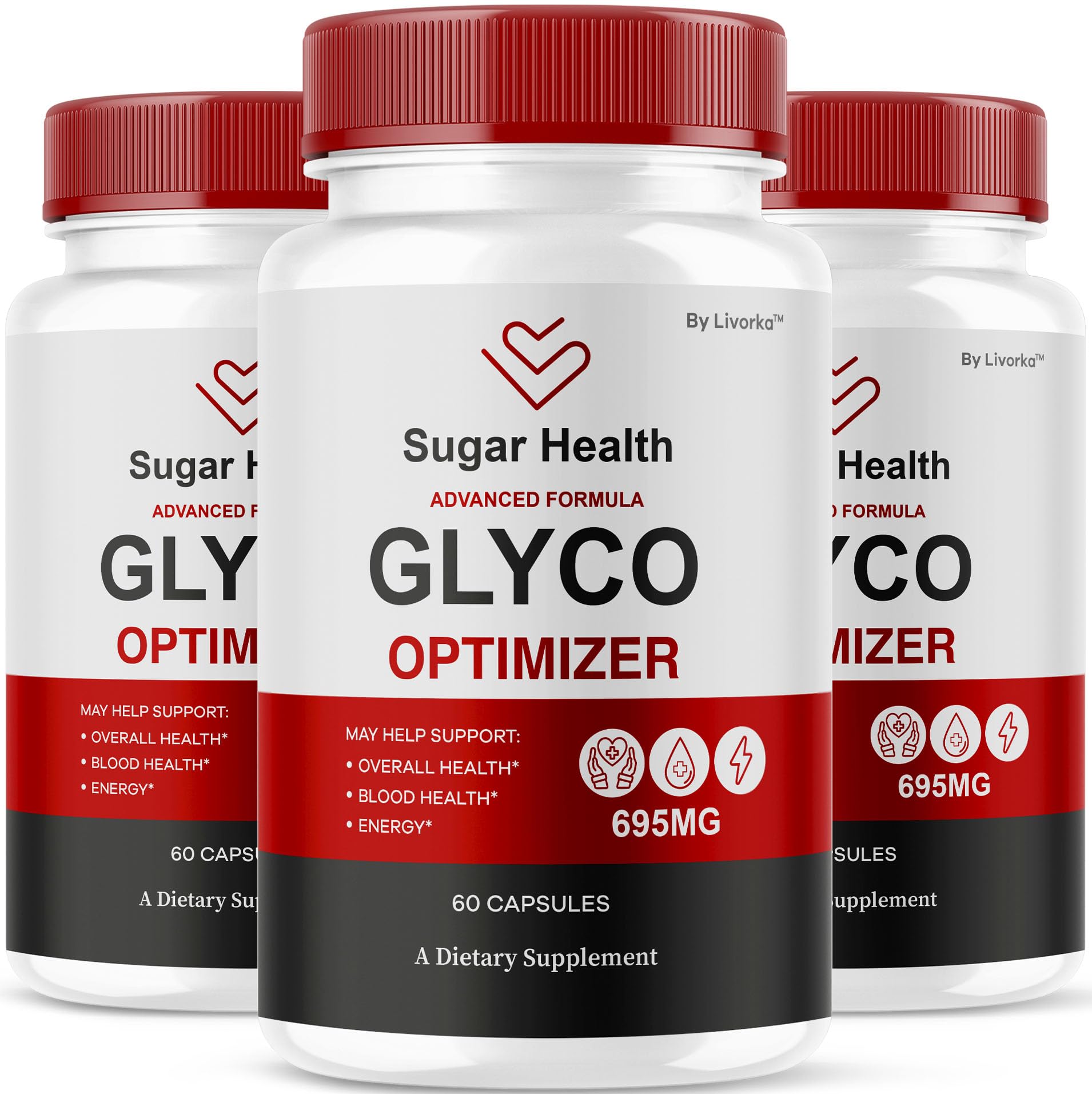 LIVORKA SugarHealth Glyco Optimizer bottle front view for daily glyco support
