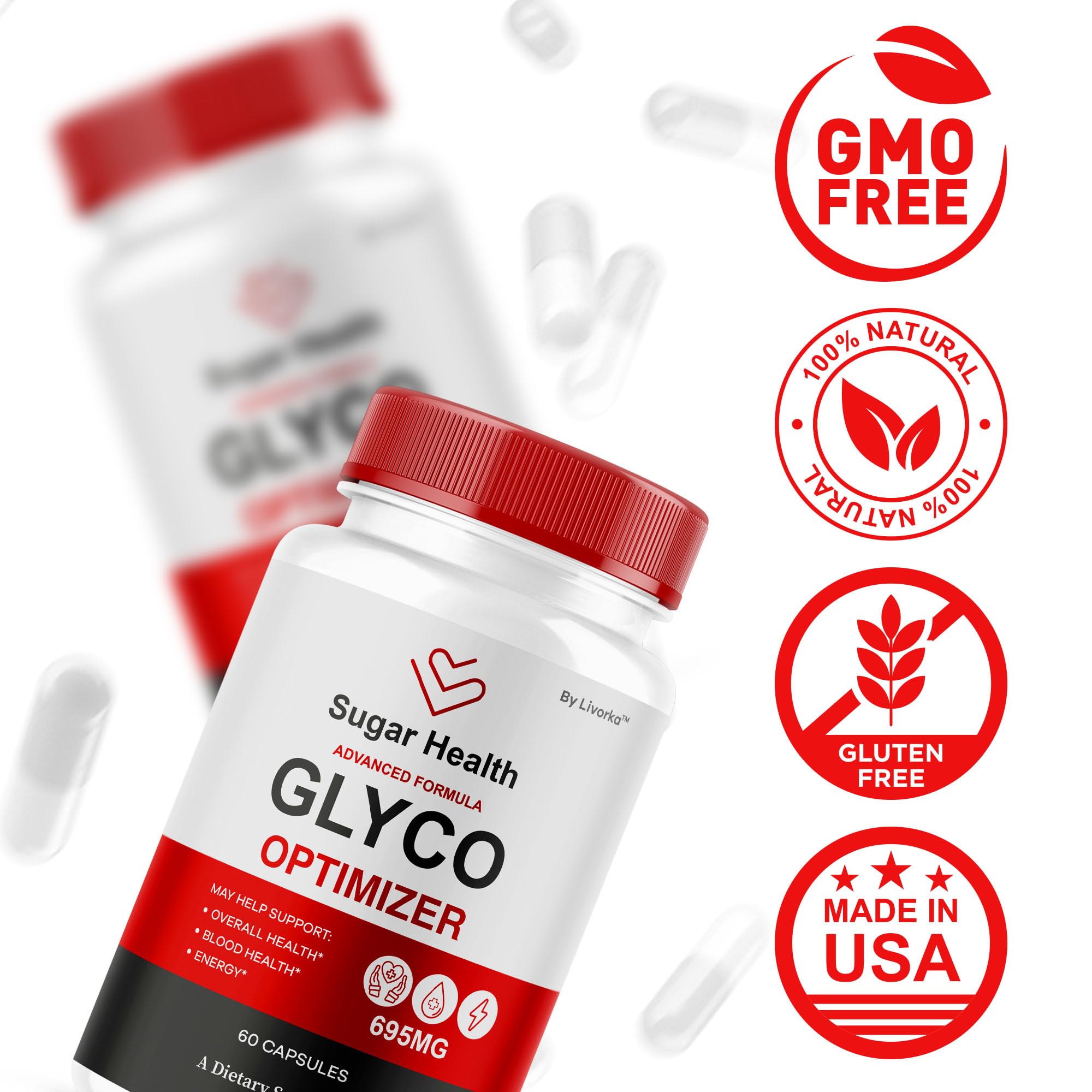LIVORKA SugarHealth Glyco Optimizer bottle side profile