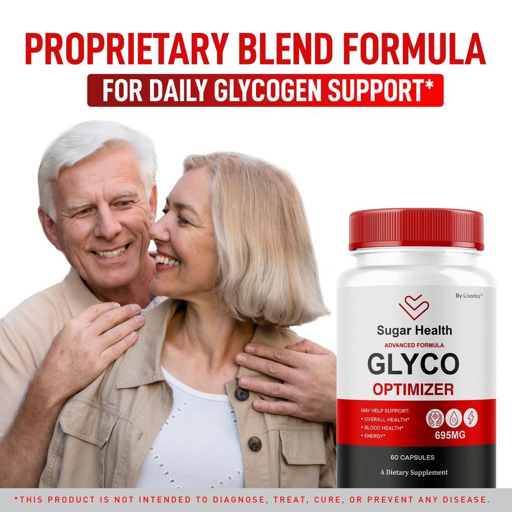 LIVORKA SugarHealth Glyco Optimizer label close up highlighting advanced formula