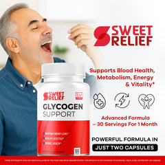 LIVORKA Sweet Relief capsules closeup highlights easy to swallow shells for daily use