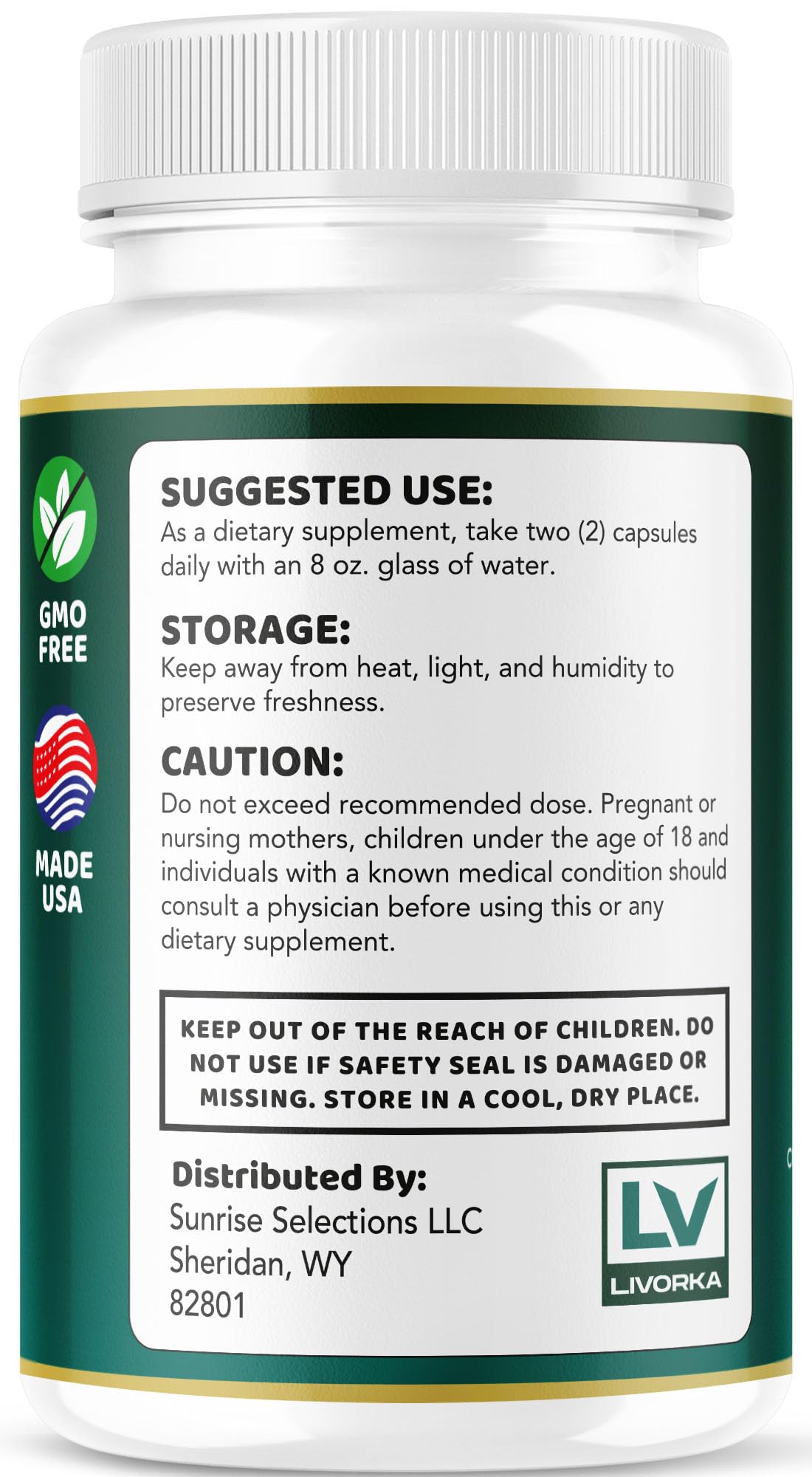livorka synaptigen blend shown on packaging emphasizing natural ingredients
