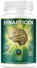 livorka synaptigen capsules bottle front view for daily focus support