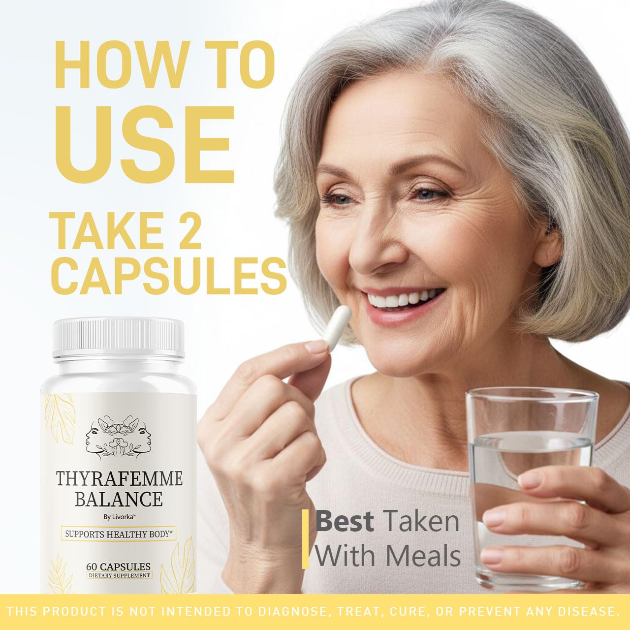 LIVORKA ThyraFemme Balance capsules ready for daily use in a simple routine