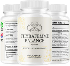 LIVORKA ThyraFemme Balance usage guide visual showing daily routine