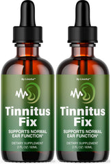 LIVORKA TinnitusFix Drops bottle front for natural ear wellness support.