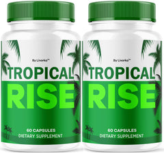 LIVORKA Tropical Rise bottle front, bold branding for daily vitality