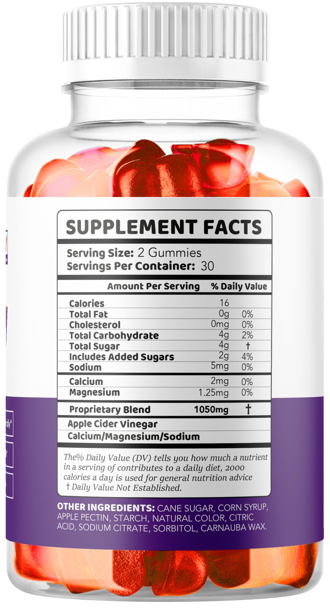 LIVORKA Ultra Quick Keto ACV Gummies 2Pack nutrition panel closeup for informed choice.