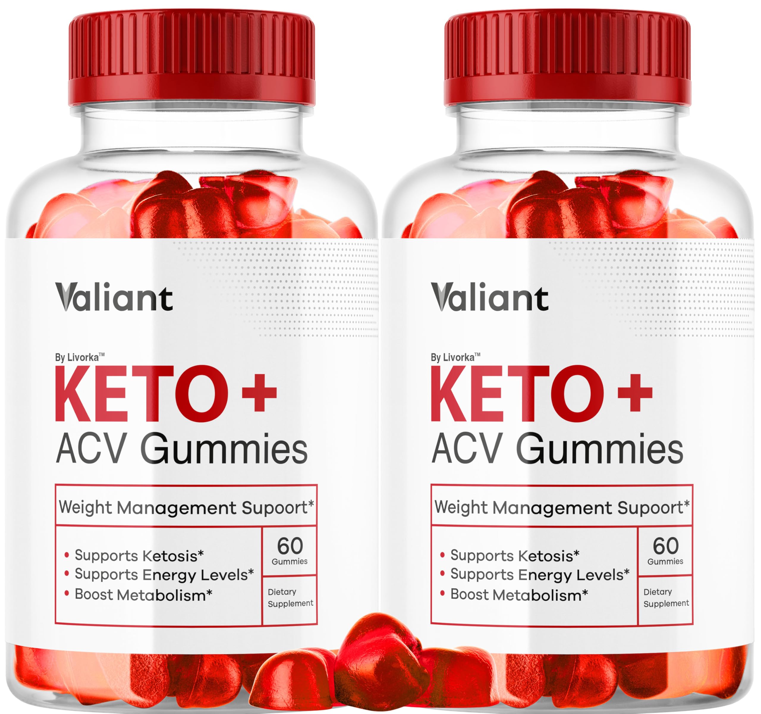 Valiant Keto ACV Gummies bottle on a kitchen counter for daily wellness.