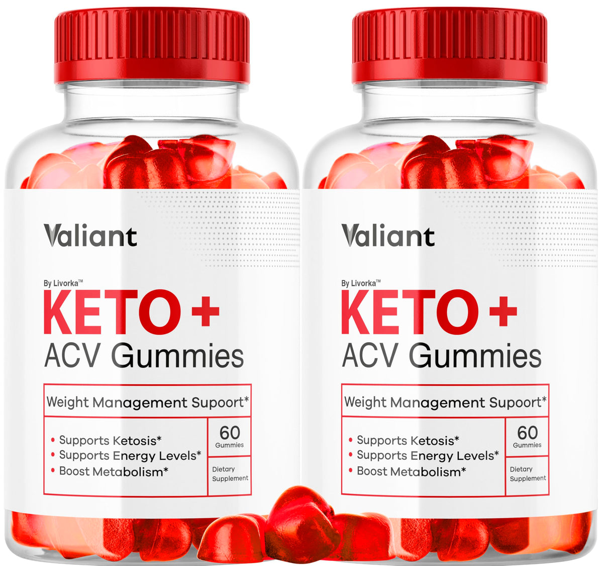 Valiant Keto ACV Gummies bottle on a kitchen counter for daily wellness.