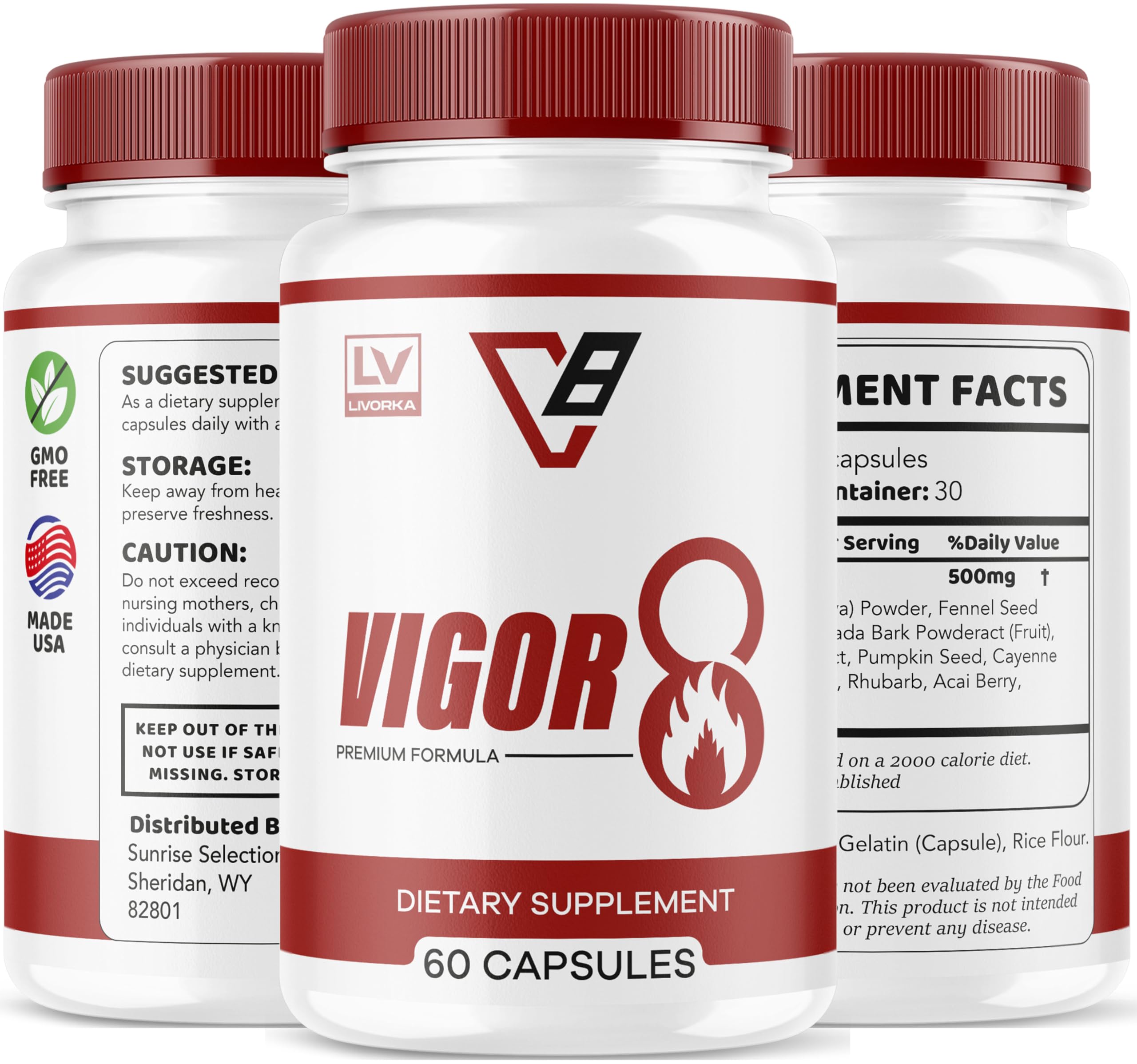 LIVORKA Vigor 8 for Men lifestyle shot suggesting convenient daily wellness.