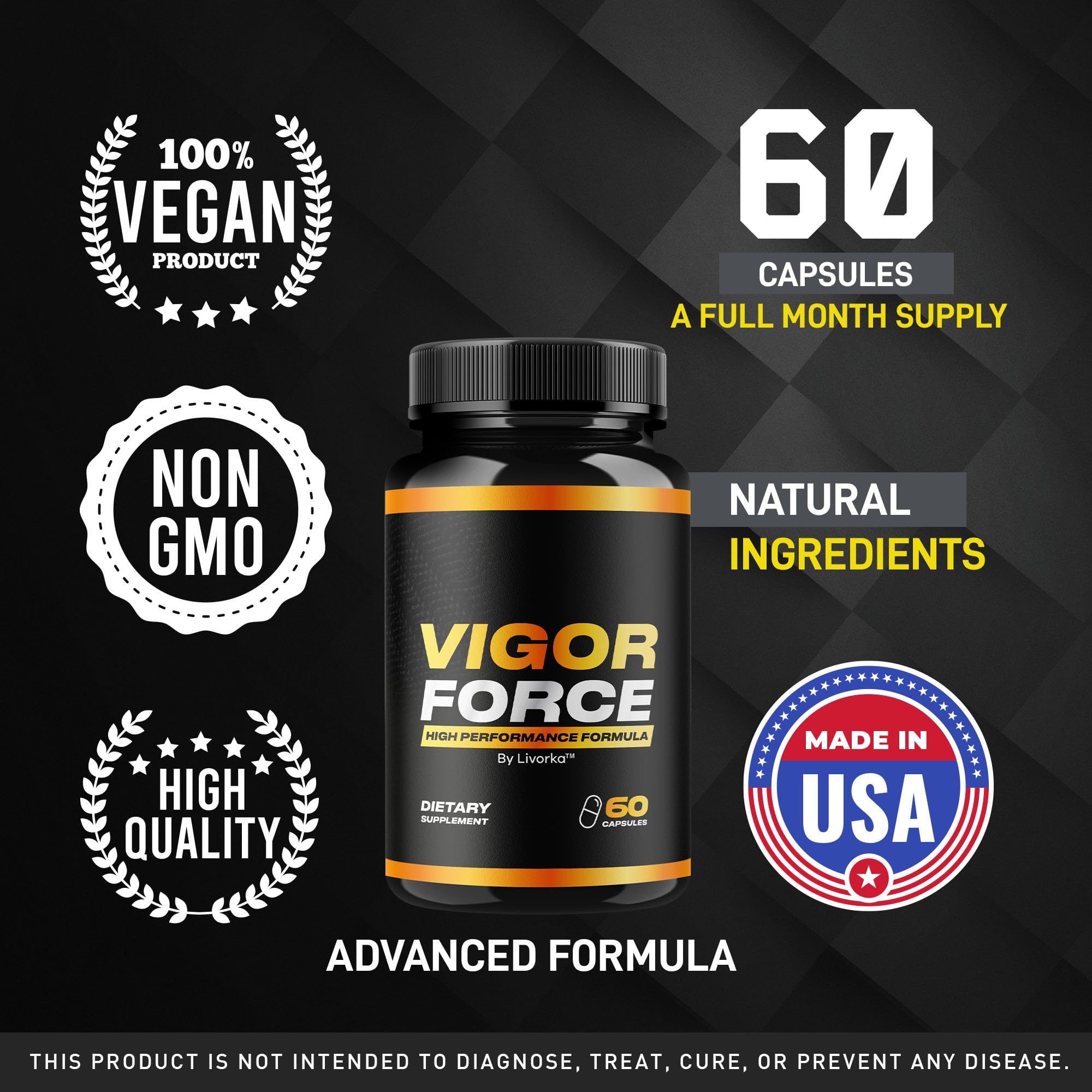 LIVORKA Vigor Force pack 3-month supply.