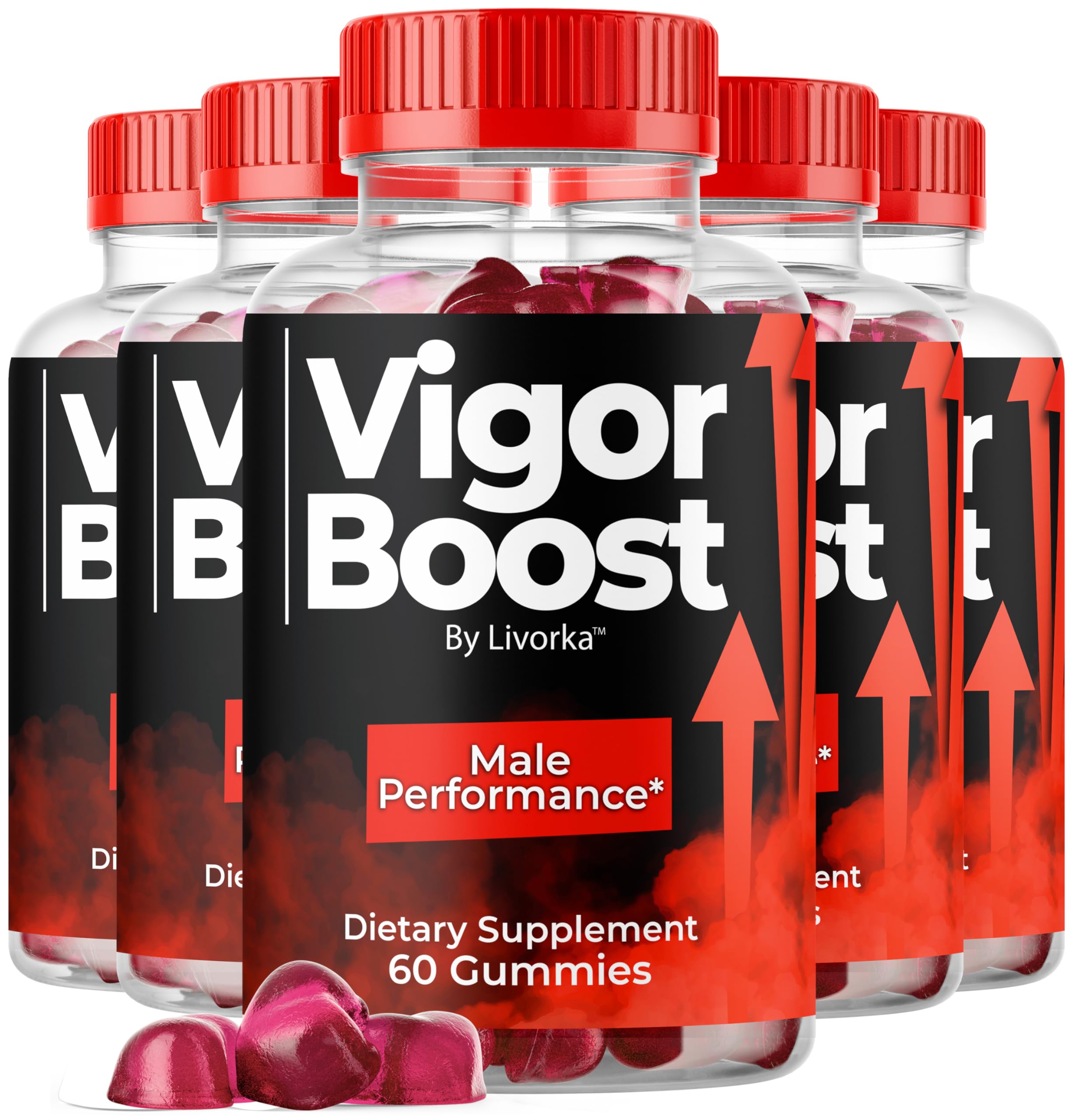 LIVORKA VigorBoost Gummies bottle front showing daily energy support.