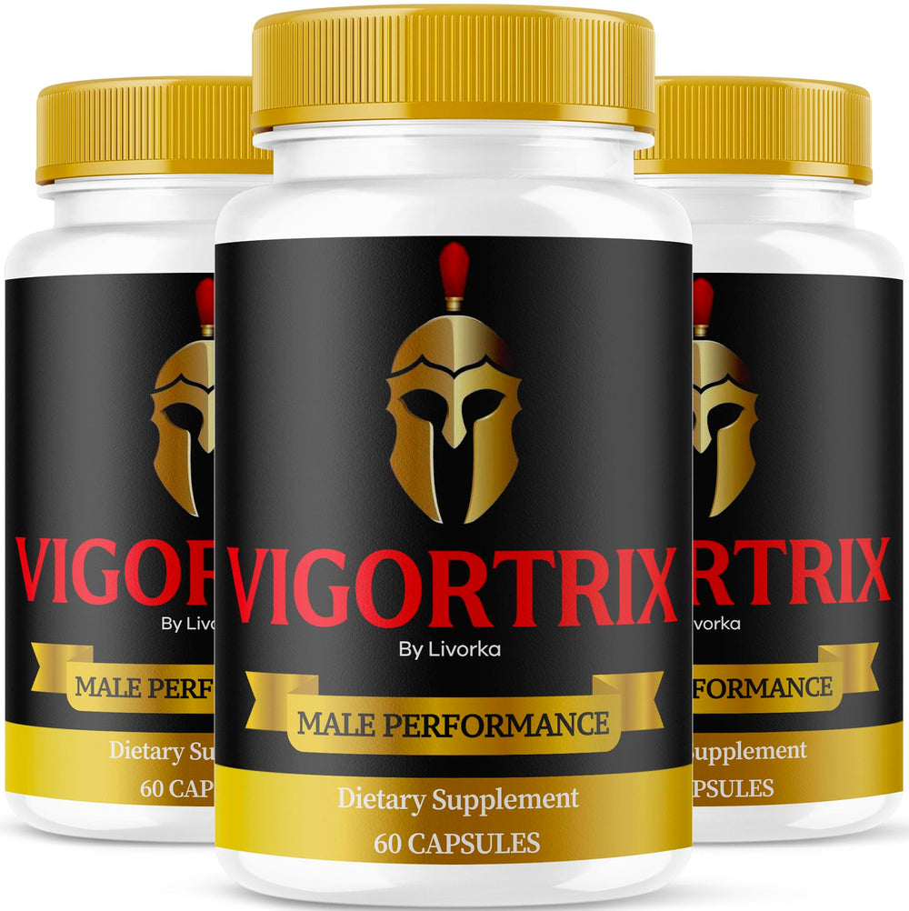 LIVORKA Vigortrix bottle front view for a three-month supply.