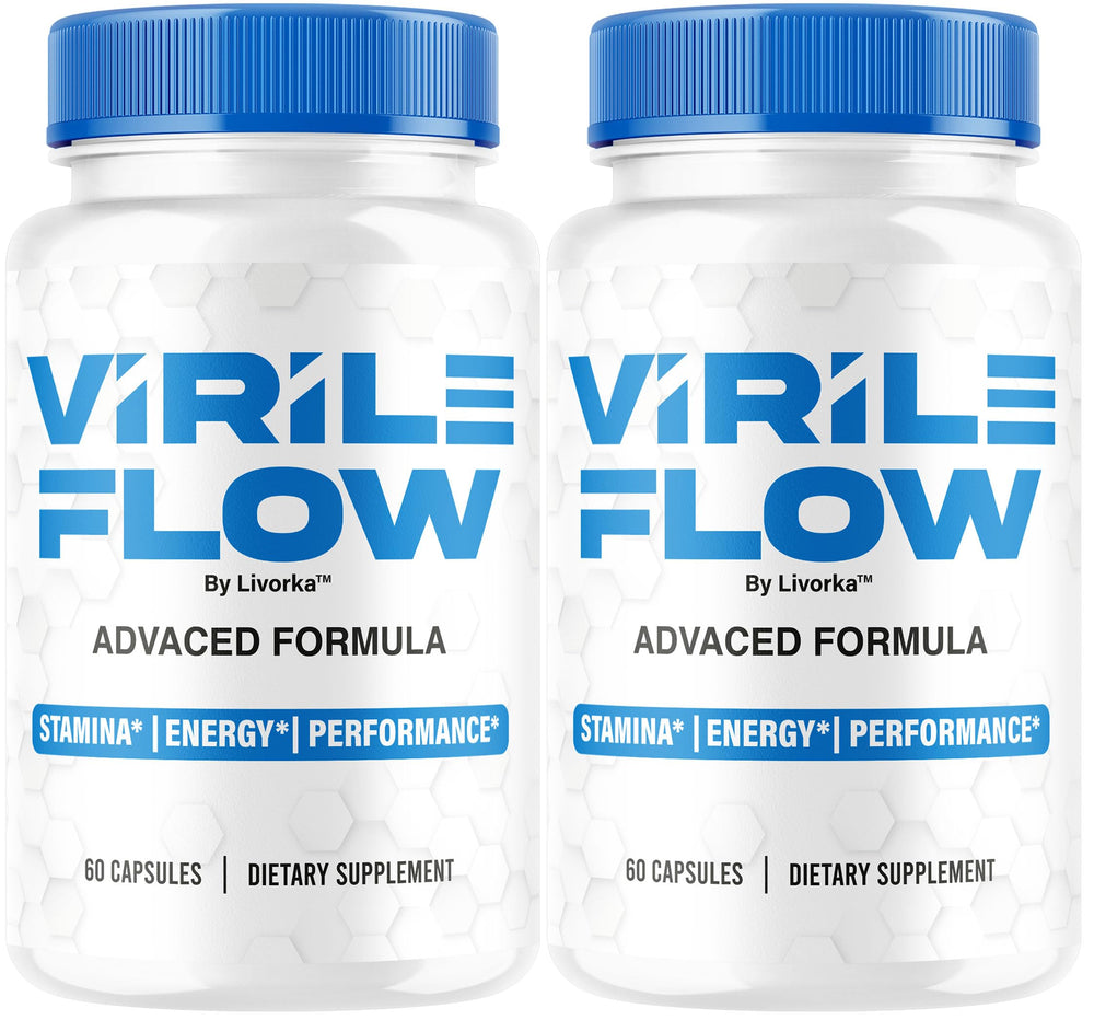LIVORKA Virile Flow bottle close-up for daily vitality.