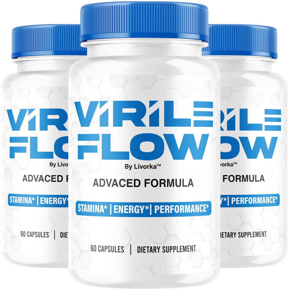 LIVORKA Virile Flow for Men bottle front, supports a simple daily routine.