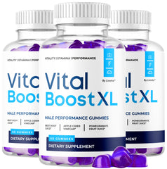 LIVORKA Vital Boost XL Gummies bottle front highlighting premium daily energy support