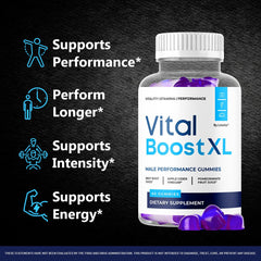 LIVORKA Vital Boost XL Gummies bottle label with USA-made quality claim