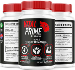 LIVORKA Vital Prime nutrition facts panel provides transparent details for informed use.
