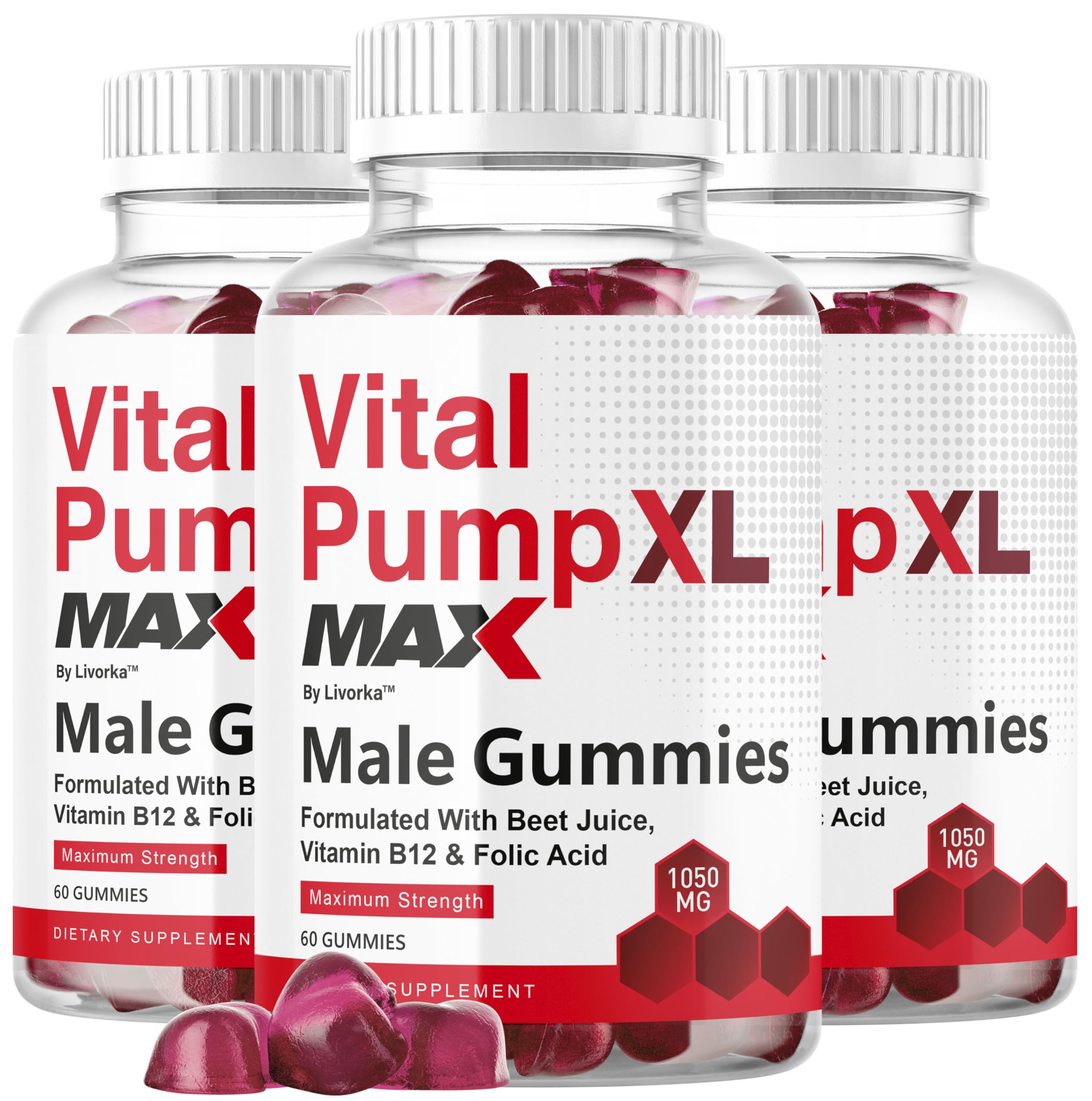 LIVORKA Vital Pump XL Max bottle on desk for daily energy.