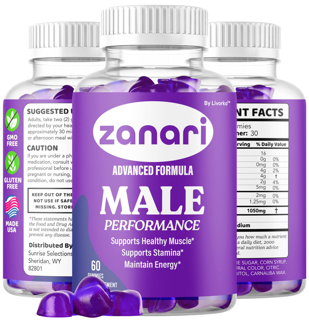 Three-pack LIVORKA Zanari Gummies packaging ready for shipment