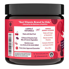 Llama Naturals Kids Multivitamin Gummies cherry flavor kids enjoy daily