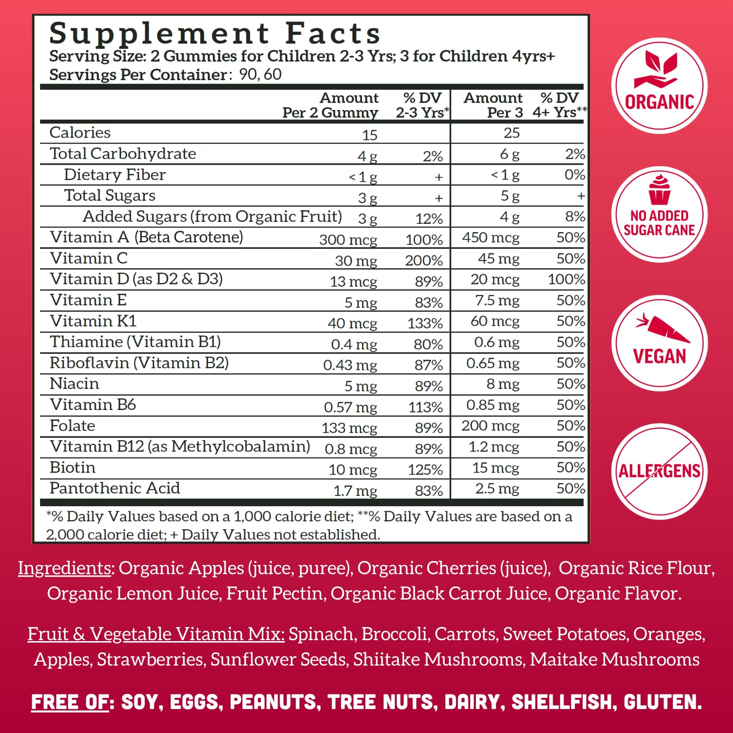 Llama Naturals Kids Multivitamin Gummies dentist-friendly with reduced stickiness