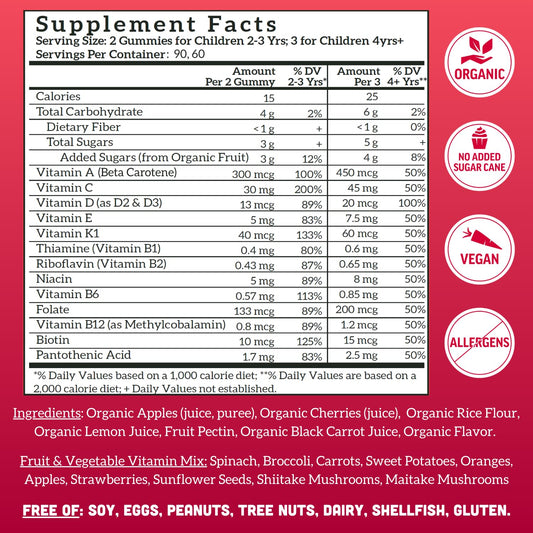 Llama Naturals Kids Multivitamin Gummies dentist-friendly with reduced stickiness
