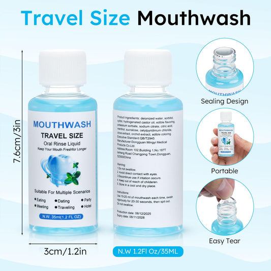 LLHQAMT 100-pack bulk mini bottles ideal for hotels and offices