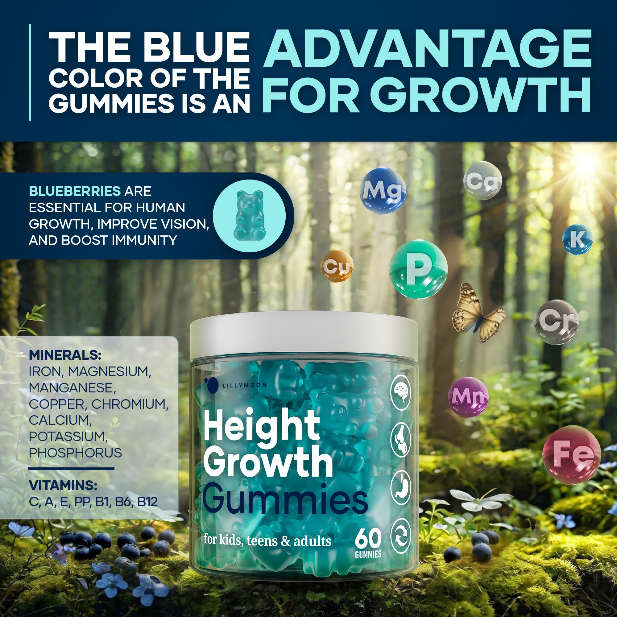 Bone density support concept with Lilymoon nutrients blend