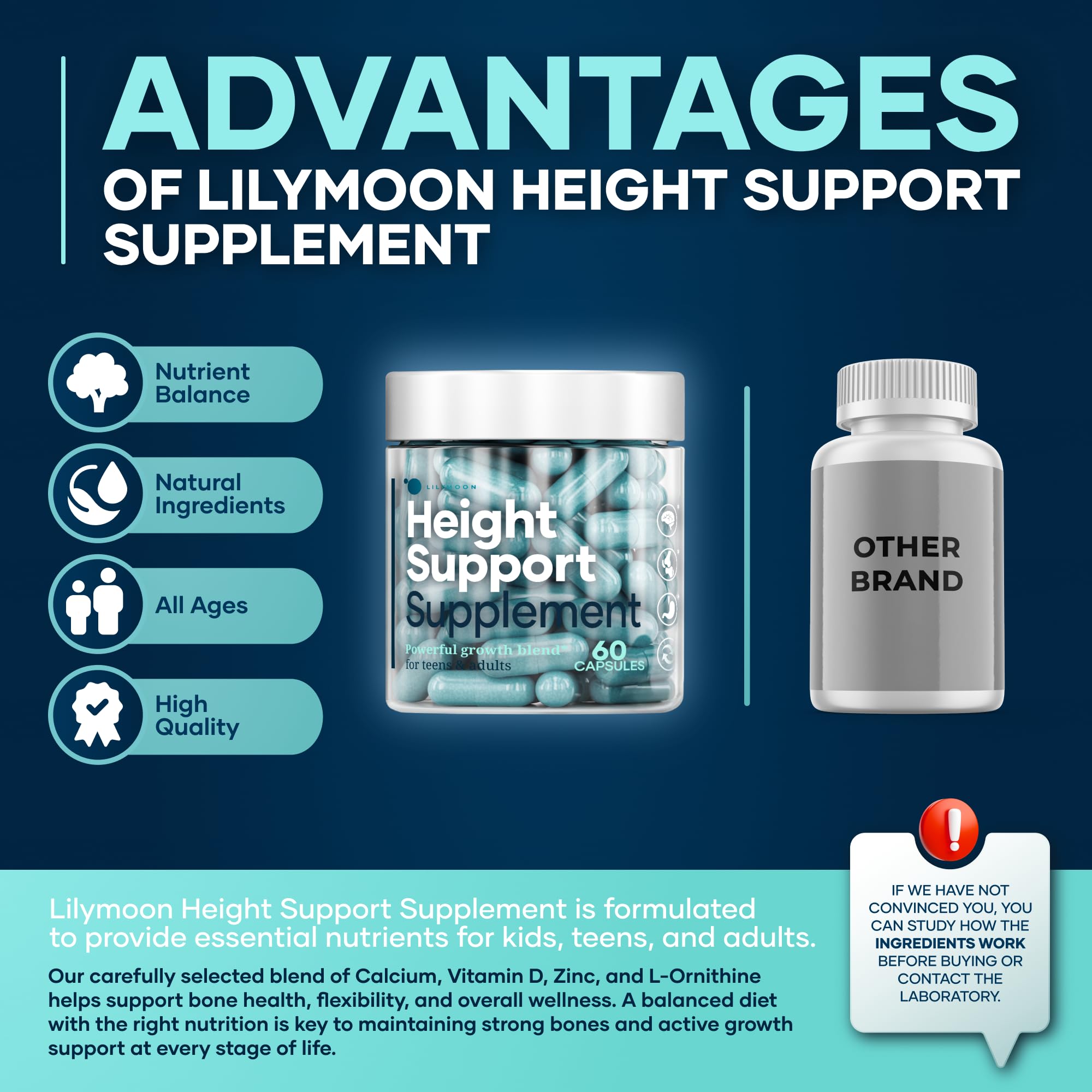 LM Lilynutramoon calcium and vitamin D tablet for bone strength support