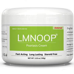 LMNOOP Psoriasis Cream dermatologist endorsement visual cue for trust