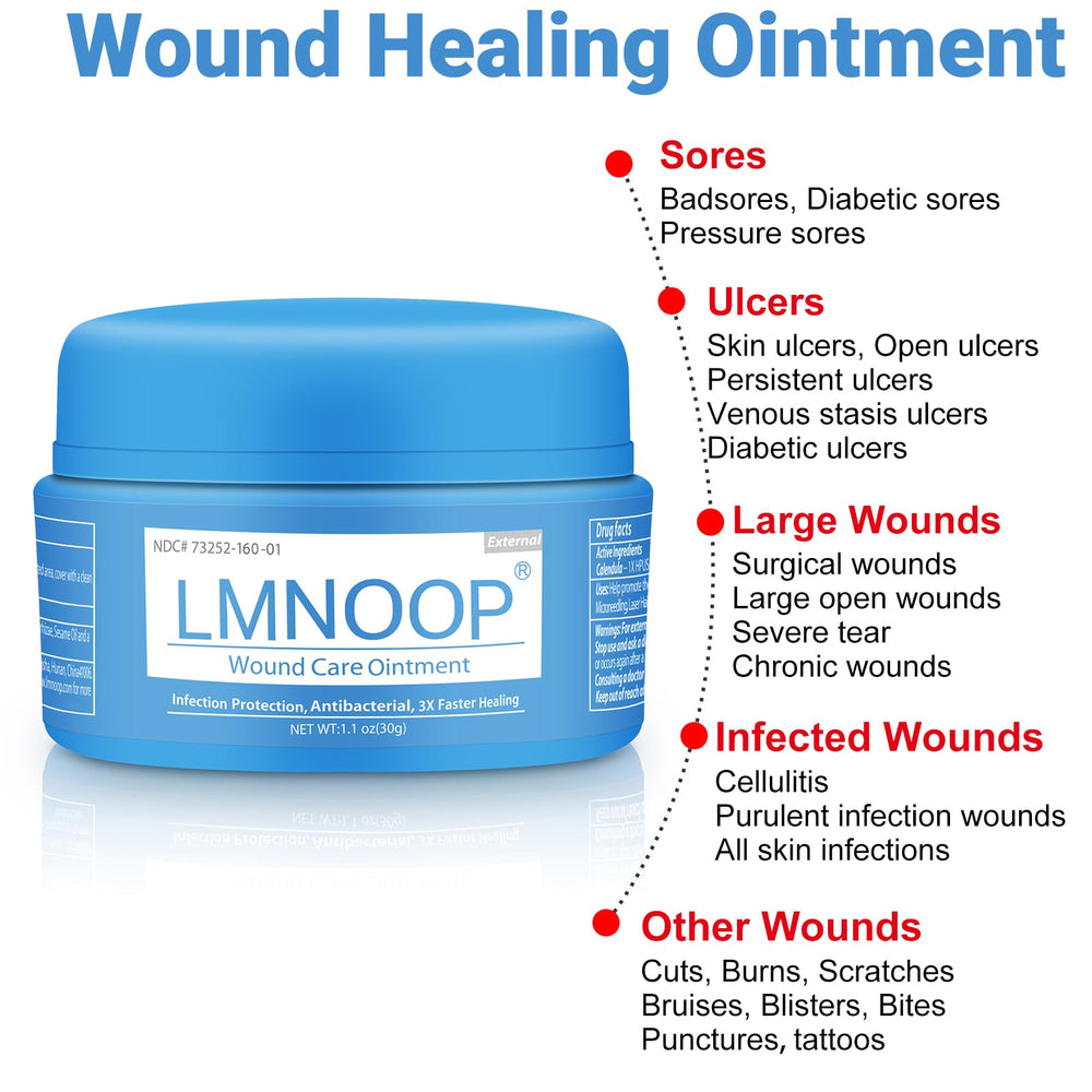 LMNOOP Wound Healing Cream being squeezed for easy application during first aid.