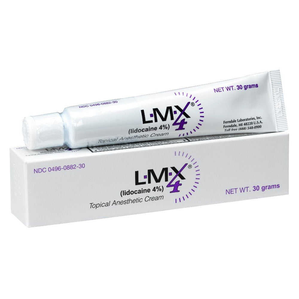 LMX4 lidocaine cream 30g tube front view for fast relief