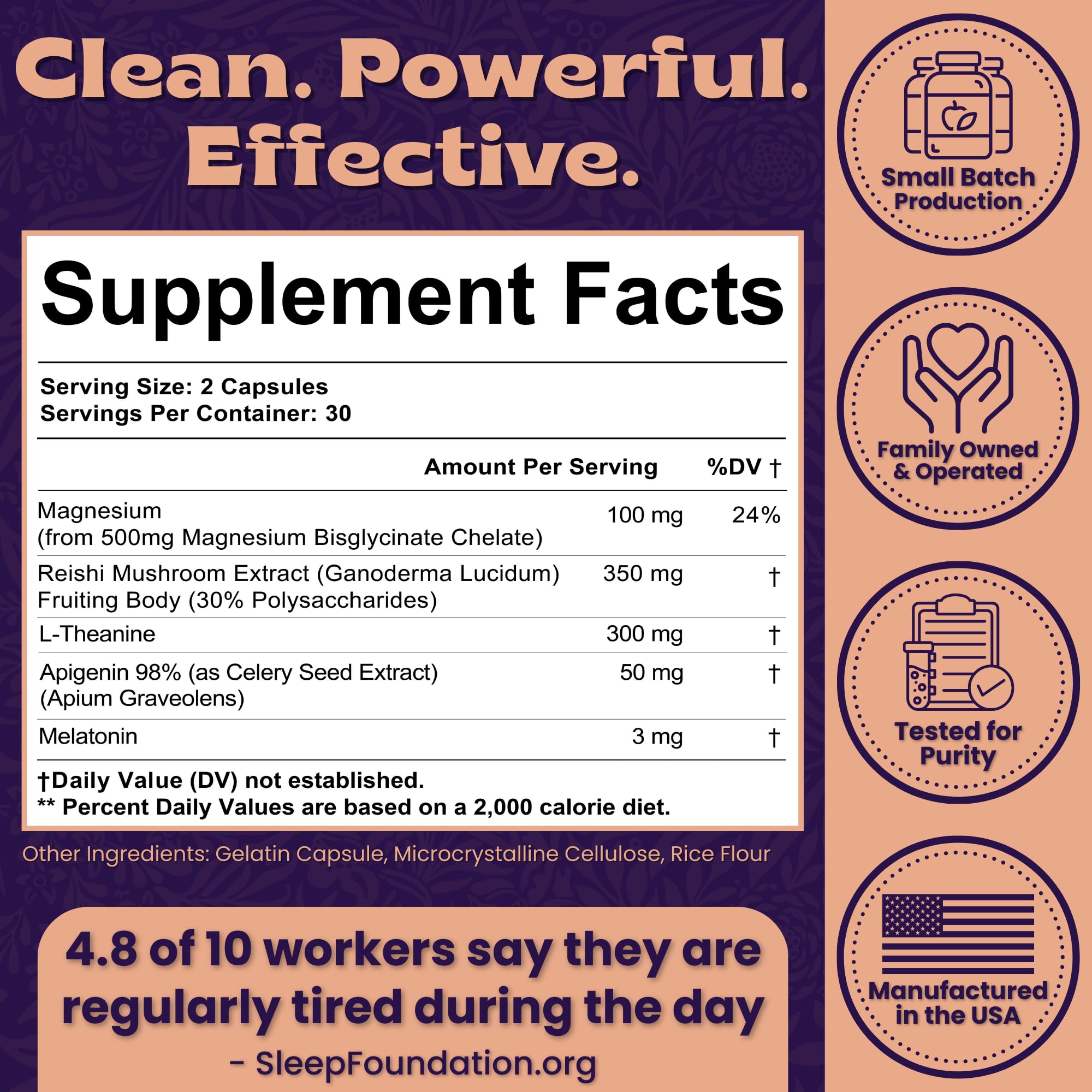 Local Nutrition Sleep Aid bottle pouring capsules for an easy daily bedtime ritual