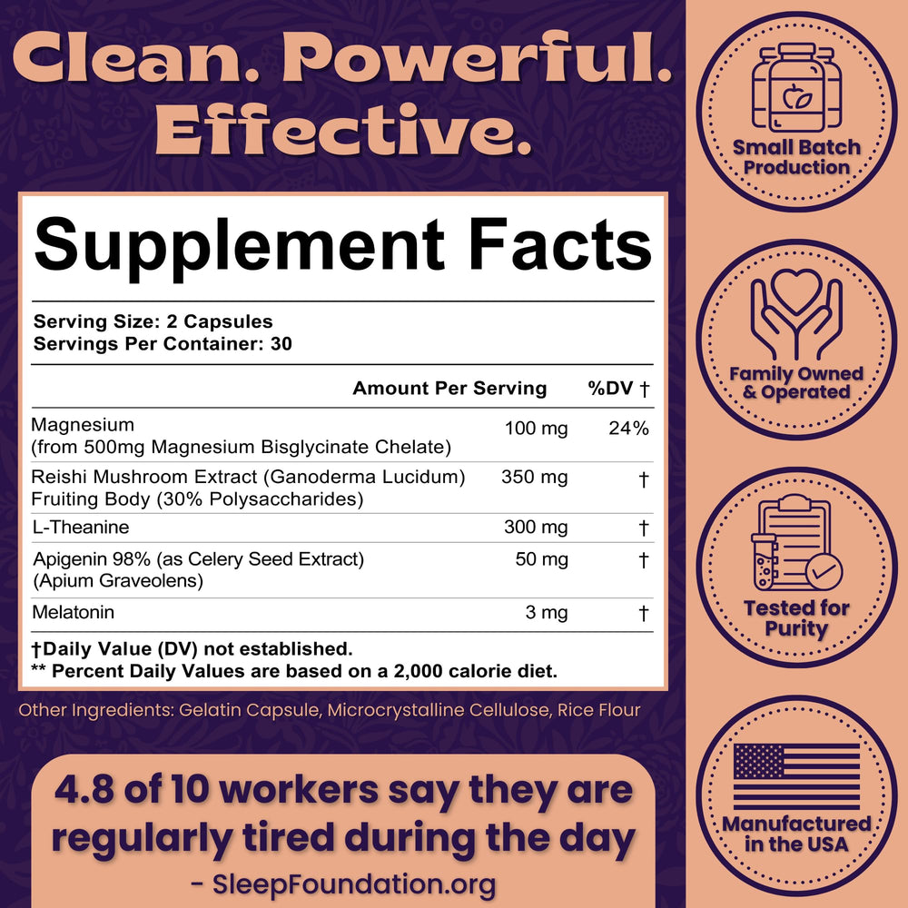 Local Nutrition Sleep Aid bottle pouring capsules for an easy daily bedtime ritual