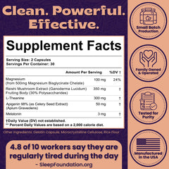 Local Nutrition Sleep Aid bottle pouring capsules for an easy daily bedtime ritual