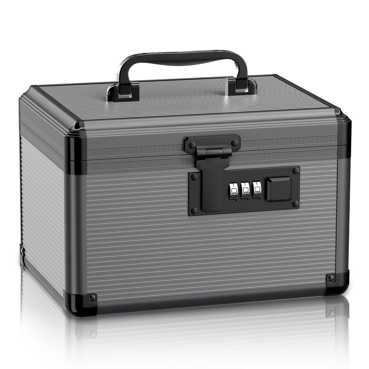 Lockbako medicine box with code lock on front view for secure access