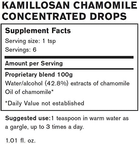 LOCUS REGIT ACTUM Kamillosan Liquid Drops dropper for precise, sugar-free oral care