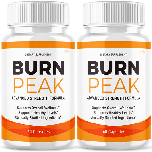 Lofero Burn Peak capsules 2-pack display, convenient energy support for workouts