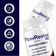 Lofero Flow Revive amber bottle preserves potency and freshness