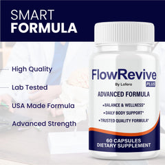 Lofero Flow Revive capsules close-up shows smooth texture